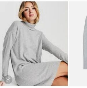 Anthropologie Daily Ritual Womens Grey Dress XS